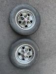 14' Ford Mustang 1965-66 Rally Gt Steel Wheel X (set Of 2) With Tires. Fixed Price $169.00.