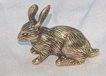 Rabbit Figurine Antique Gold Lustre Vintage Solid Brass Bugs Bunny Hare Cute. Fixed Price $40.77.