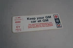 Oem 1976 Corvette Gm Air Cleaner Decal Ey 8995165 Filter A348C Pontiac. Fixed Price $14.00.