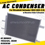 A/c Condenser For Mitsubishi Outlander 2022 2023 2024 2.5L MI3030180, 7812A464. Fixed Price $78.84.