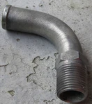 Nos 1950'S Chrysler Plymouth Dodge 5/8" 90 Degree Heater Elbow Fitting 1664245. Fixed Price $19.99.