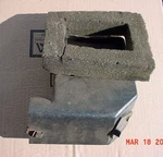 1970-1974 E-body Challenger Barracuda A/c Heater Box Lower Lh Duct Connector. Fixed Price $59.99.