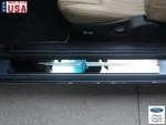 Pair Polished T-bird Logo Door Sill Scuff Plates 2003-2005 Ford Thunderbird. Fixed Price $164.43.
