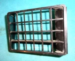 1966-70 Mopar B-body Left Side Under Dash Vent Box Opening Grate Molded #2607006. Fixed Price $29.95.