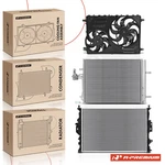 A-premium New Radiator & Ac Condenser Cooling Fan Kit For Volvo S80 08-15 XC70. Fixed Price $404.99.