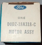 1970-72 Ford Maverick Vacuum Motor Assembly D0DZ-18A318-C Nos. Fixed Price $50.00.