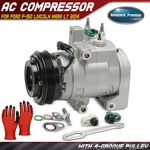 A/c Compressor With 4-GROOVE Pulley Ford F-150 Lincoln Mark Lt 2014 V8 5.0L. Fixed Price $166.09.