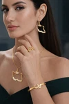 Nasima Iran Map Jewelry Set 18K Gold Plated Necklace Bracelet Earrings Gift. Fixed Price $64.00.
