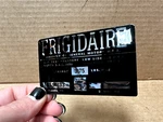 64 Chevelle Riviera Cadillac Frigidaire A/c Compressor Label Gm 6550133. Fixed Price $9.75.