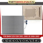 Condenser Air Conditioning For Bmw 525I 528I W/o Receiver Drier Bracket. Fixed Price $70.99.