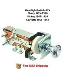 Fits 1955-1956 Chevrolet Bel Air Chrome Headlight Switch 12V Free Shipping. Fixed Price $35.95.