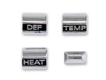 1967 Ford Mustang Dash Heater Control Knobs Chrome Replacement Set. Fixed Price $65.95.