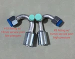 Aluminum Beadlock Fittings 135 Degree W/ Service Port For #8 & #10 Standard. Fixed Price $21.75.