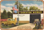 Metal Sign - Texas Postcard Auto Radiator Works, Authorized By Mccord. Fixed Price $29.95.