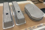 Vortek Motor Chevy 350 Finned Valve Covers And Air Filter Tall Gm Truck. Fixed Price $150.00.