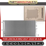 A/c Condenser With Receiver Drier & Bracket For Lincoln Mkz V6 3.0L HS7Z19712C. Fixed Price $85.38.