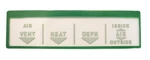 New Heater Control Face Lens / For 1957 Chevy 150 210 Nomad Bel Air 1435 Vent. Fixed Price $39.99.