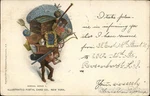 Travel Person Moving House With Belongings His Back New Rochelle, Ny Vintage. Fixed Price $10.39.