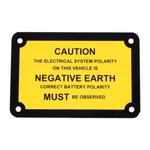 Jaguar E-type Series 1 Negative Earth Information Plate C23898. Fixed Price $32.22.