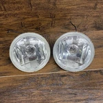 Pair Vintage 4.5 Round Glass Fog Light Housings Lenses Reflectors. Fixed Price $16.99.