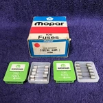 Nos Mopar (2 Packs) 14 Amp-fuses With Box, Chrysler Plymouth Dodge Desoto Ram. Fixed Price $45.00.