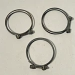 Vintage Ford 2-3/4" Fuel Tank Filler Pipe, Tube Hose Clamps. Fixed Price $24.98.