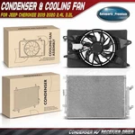 2X Ac Condenser &cooling Fan Assembly Kit For Jeep Cherokee 2019 2020 2.4L 3.2L. Fixed Price $195.99.