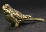 Solid Brass Budgie Vintage Ornament Antique Victorian Golden Lustre Bird Uk. Fixed Price $40.77.