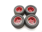4X Vintage Proline Road Rage 1082 Monster Truck Tires Painted Aluminum Wheels. Fixed Price $79.99.