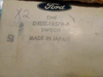 New Nos Ford D5UZ18578A Heater Fan Blower Switch Fits 1975 Econoline Van. Fixed Price $14.00.