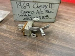 Camaro 1969-75 Nova Ss A/c Fan Speed Switch Heater Blower Control Nos 821. Fixed Price $49.99.