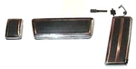 Pedal & Bezel Set For 1970-1972 Barracuda Challenger W/auto Trans. Fixed Price $147.88.