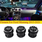 2015-2023 Ford Mustang Turbo Air Ac Vent W/ 64-COLORS Led Ambient Light 3PCS. Fixed Price $121.60.
