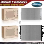 Radiator & Ac Condenser Cooling Kit For Volkswagen Touareg 11-17 Porsche Cayenne. Fixed Price $243.99.