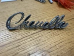 1968 Chevelle Rear Emblem Oem Script Gm Original 7740129. Fixed Price $32.54.