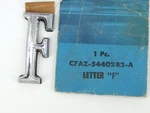 1967 Nos Galaxie Trunk Letter "f" C7AZ. Fixed Price $25.00.