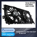 Dual Radiator Cooling Fan W/ Motor For Pontiac Grand Prix Chevy Impala Buick. Fixed Price $72.92.