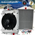 Fits 1932 Ford Hi Boy Rat Rod Street At/mt 3-ROW Radiator+shroud Fan+relay. Fixed Price $259.00.