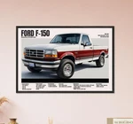 1992 1997 Ford F-series Poster Vintage Obs Truck Wall Art, Retro F-150 / F-250. Fixed Price $23.39.