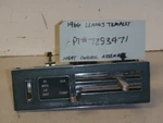 1964-66 Gto/lemans/tempest Heater Control Panel Part # 7293471. Fixed Price $199.99.