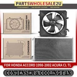 Condenser & Cooling Fan Assembly Kit For Honda Accord Acura Tl Cl 80100S87A00. Fixed Price $129.97.
