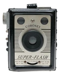 Coronet Super-flash Box Type 120 Roll Film Camera 6X9 Format. Fixed Price $99.00.