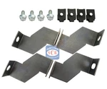 1964-1966 Ford Mustang Shroud Brackets 3 Row Core Radiator. Fixed Price $15.00.
