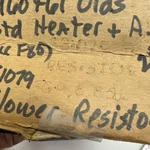 Gm 581079 Heater Resistor 1960-61 Olds "88" & "98" Nos. Fixed Price $48.00.