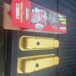 Vtg Moroso Gold Anodized Pontiac V8 Tall Valve Covers 68270. Fixed Price $399.99.