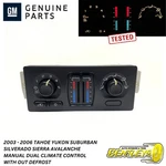 2003 - 2006 Silverado Tahoe Sierra Ac Dual Heater Climate Control Switch Manual. Fixed Price $59.87.