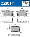 Vkbp 90613 Skf Brake Pad Set, Disc For Acura, Honda. Fixed Price $45.60.