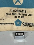 Nos Mopar 1969-1972 Chrysler/imperial Heater Temperatrure Control Knob 2884418. Fixed Price $50.00.