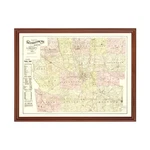 Old Map Of Franklin County, 1883 - Vintage Ohio Art. Fixed Price $69.99.