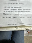 Gm 7296112 Vacuum Control Switch 1960-65 (see Desc For Fit) Nos. Fixed Price $75.00.